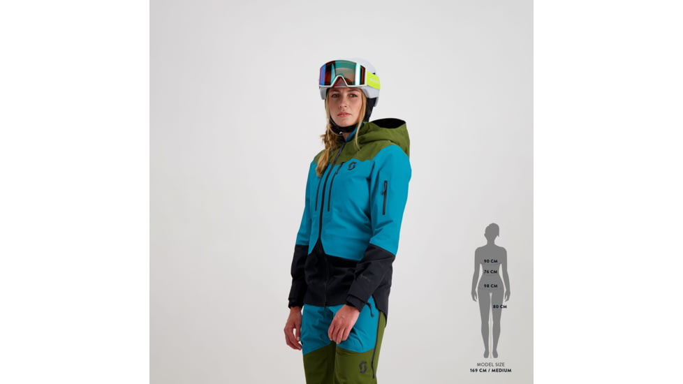 SCOTT Line Chaser GTX 3L Jacket - Womens, Fir Green/Winter Green, Extra Small, 2918587392006