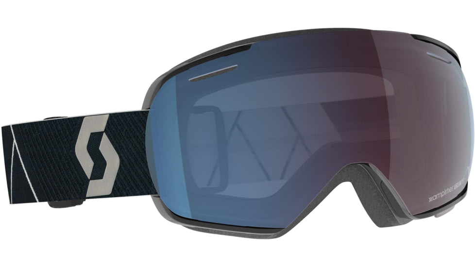 SCOTT Linx Goggle, Mountain Black/Enhancer Blue Chrome, 2778346663347