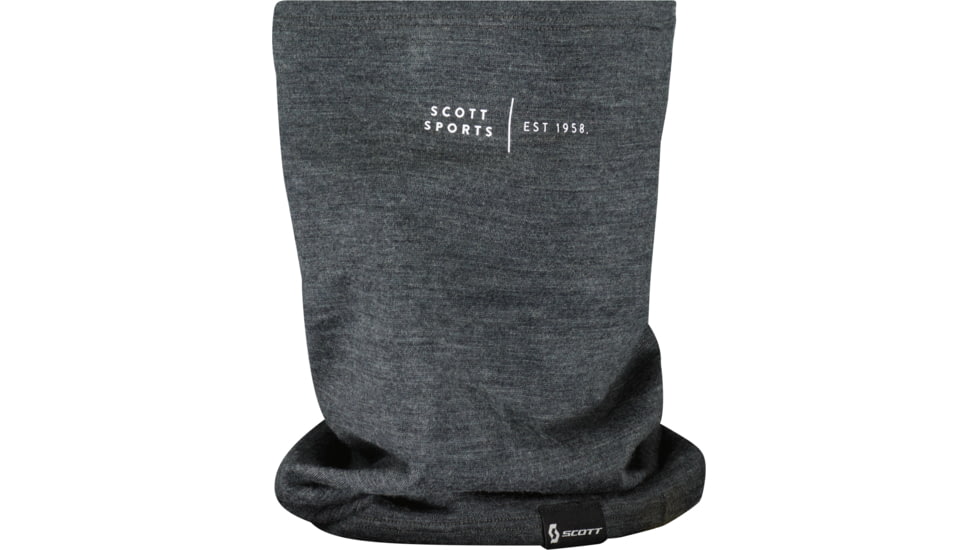 SCOTT Merino PAK-3 Neckgaiter, Dark Grey Melange/White, One Size, 2779097444222