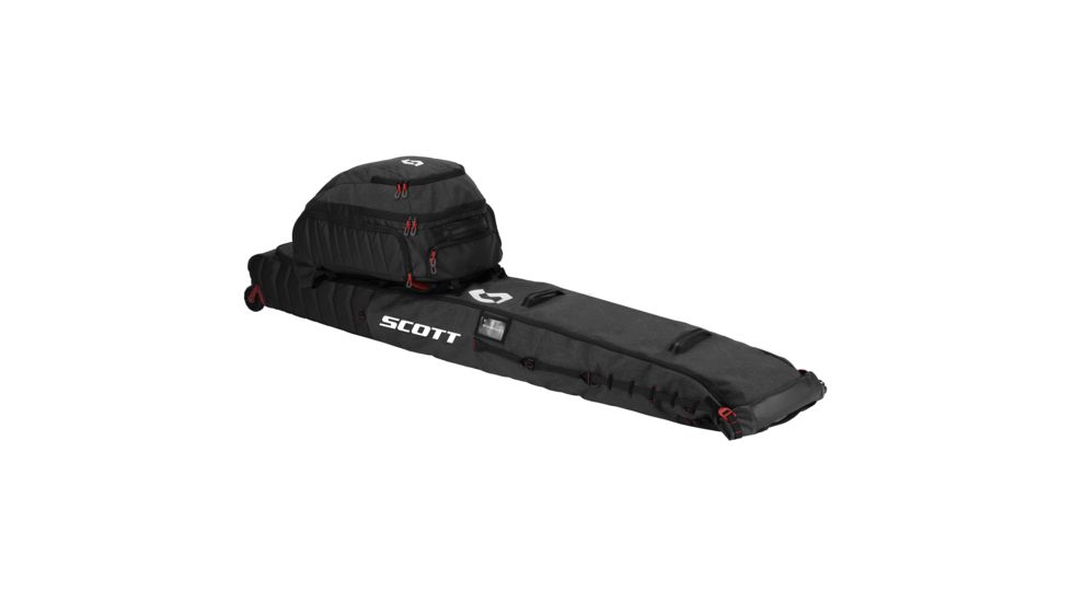 SCOTT Premium Wheeled Ski Bag, Black/Dark Grey 2674451659223