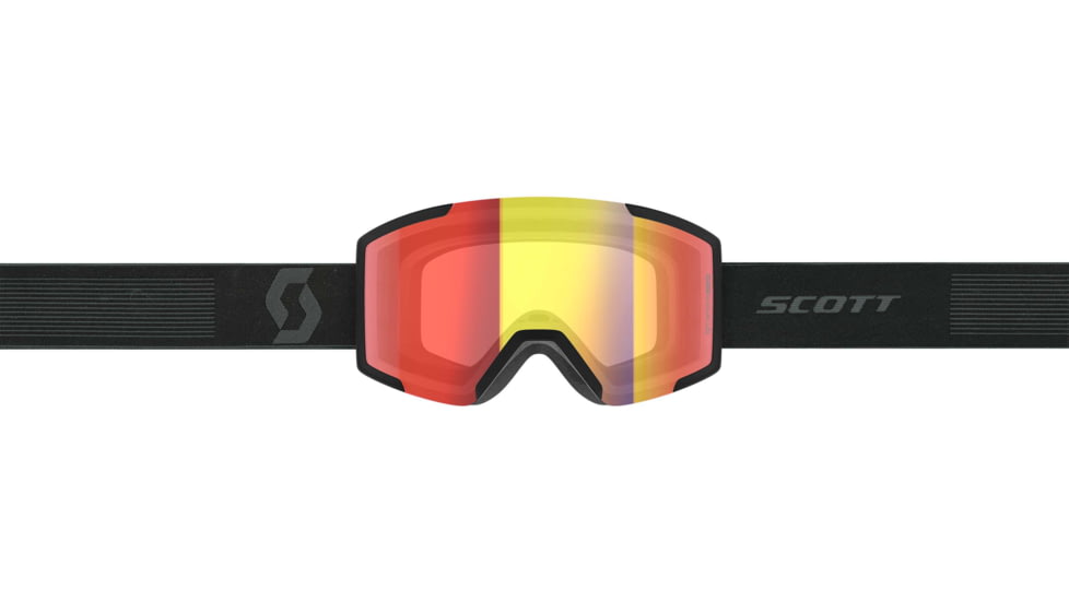 SCOTT Shield LS Goggle, Mineral Black/Light Sensitive Red Chrome, 2778367413341