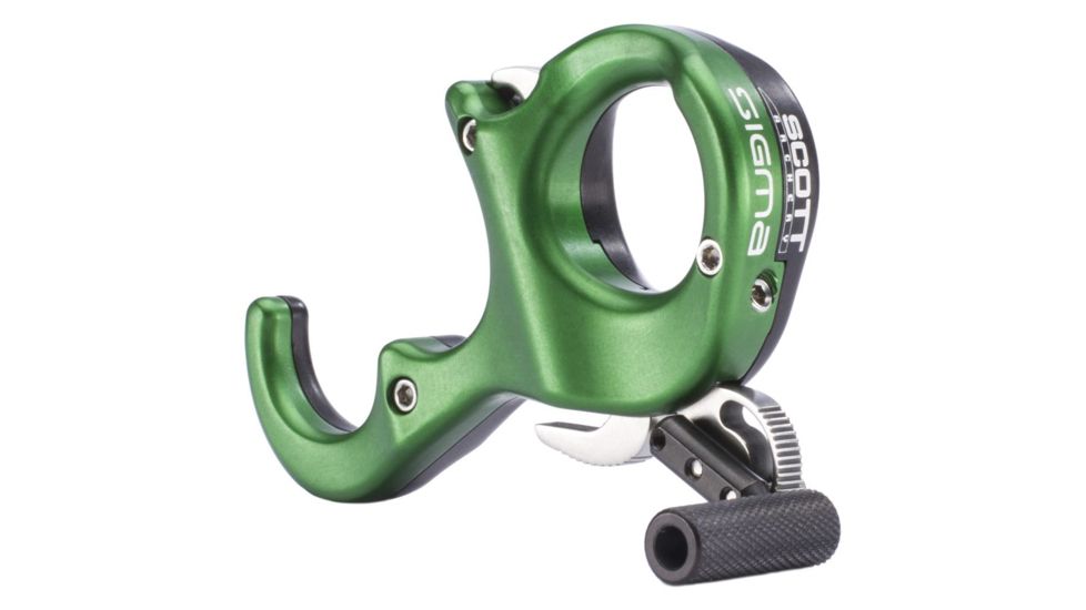 Scott Archery Sigma Release/3 Finger, Black/Green, 8007-LG-3