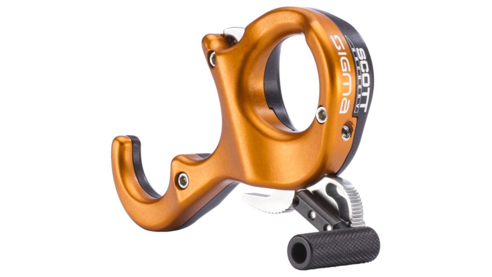 Scott Archery Sigma Release/3 Finger, Black/Orange, 8007-OG-3