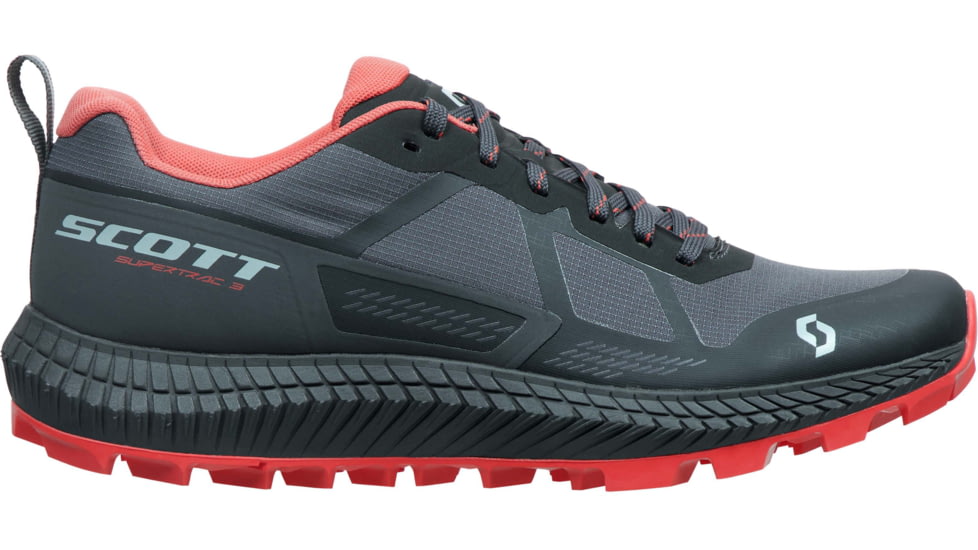 SCOTT Supertrac 3 Shoes - Womens, Black/Coral Pink, 7.5, 2878227192385-7.5