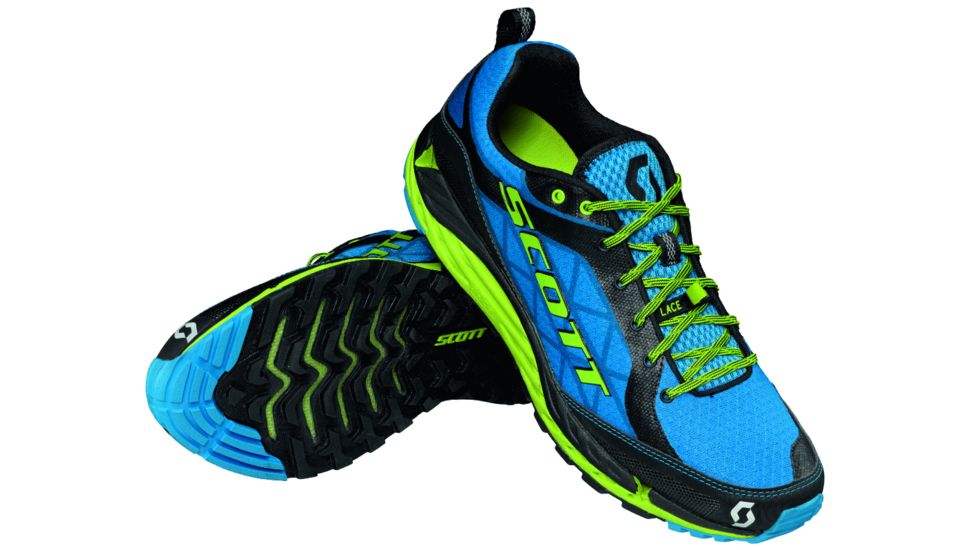 SCOTT T2 Kinabalu 3.0 Trail Running Shoe - Men's-Blue/Green-Medium-13