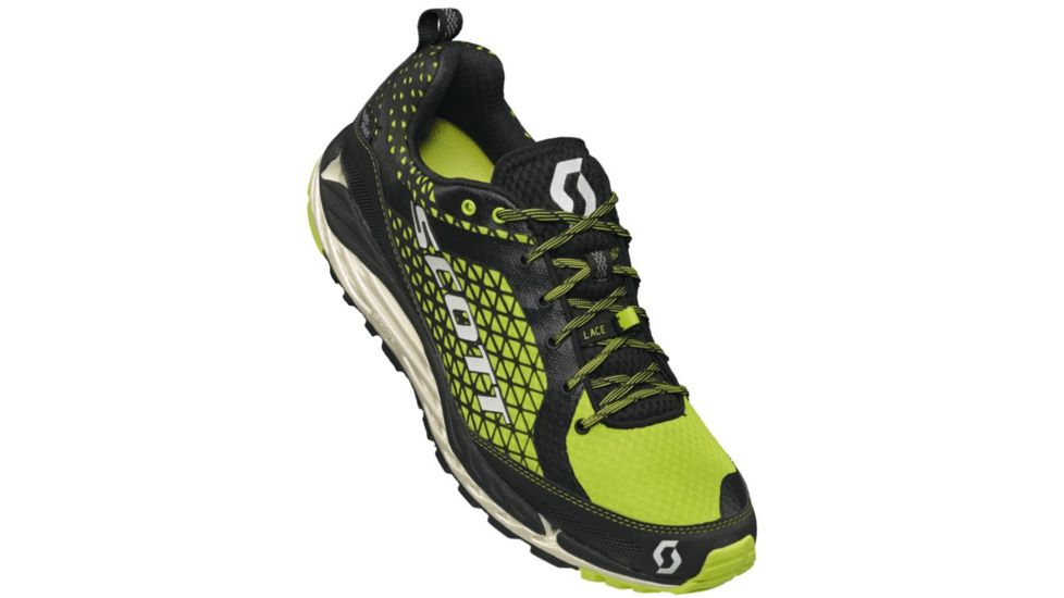 SCOTT T2 Kinabalu HS Trail Running Shoe - Mens-Black/Green-Medium-10 US