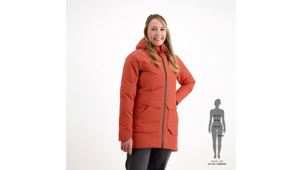 SCOTT Tech Coat 3L Jacket - Womens, Earth Red, Small, 4001237368008