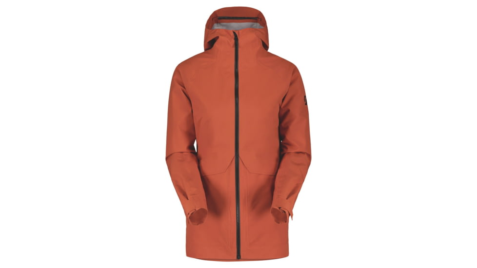 SCOTT Tech Coat 3L Jacket - Womens, Earth Red, Small, 4001237368008