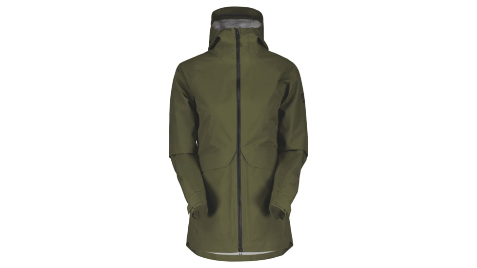SCOTT Tech Coat 3L Jacket - Womens, Fir Green, 2XS, 4001237340004