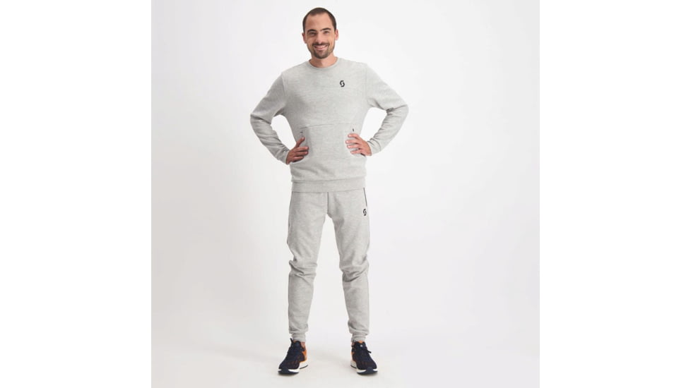 SCOTT Tech Crewneck Sweater - Mens, Grey Melange, Small, 4032871920006