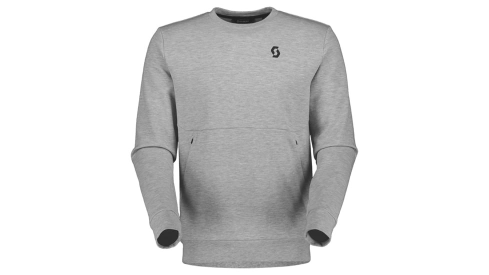 SCOTT Tech Crewneck Sweater - Mens, Grey Melange, Small, 4032871920006