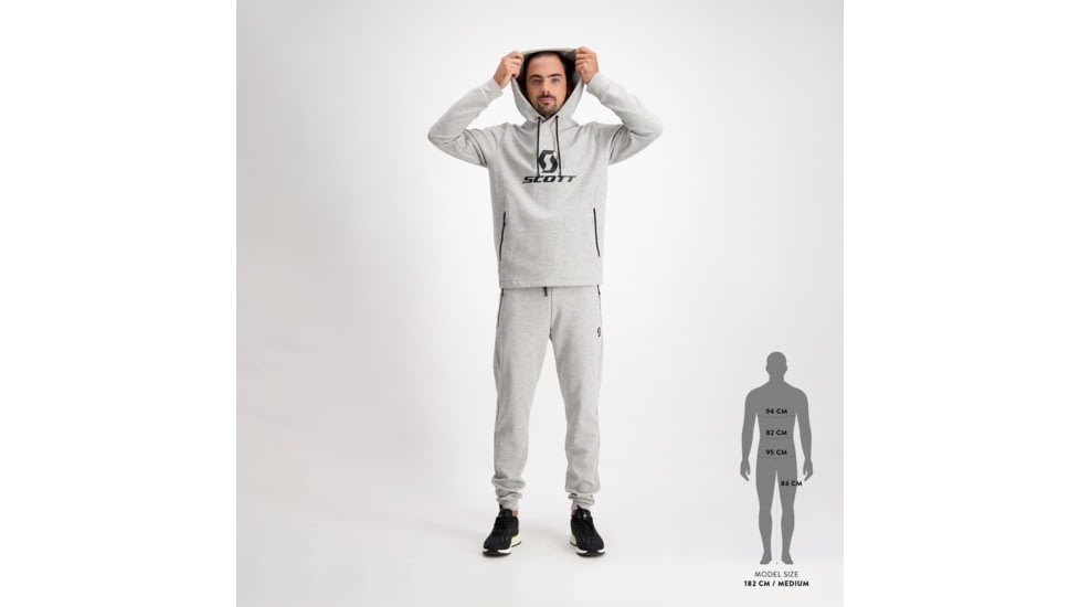 SCOTT Tech Hoody - Mens, Grey Melange, Extra Large, 4032861920012