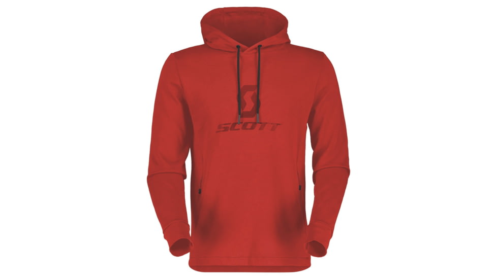 SCOTT Tech Hoody - Mens, Magma Red, Small, 4032867373006