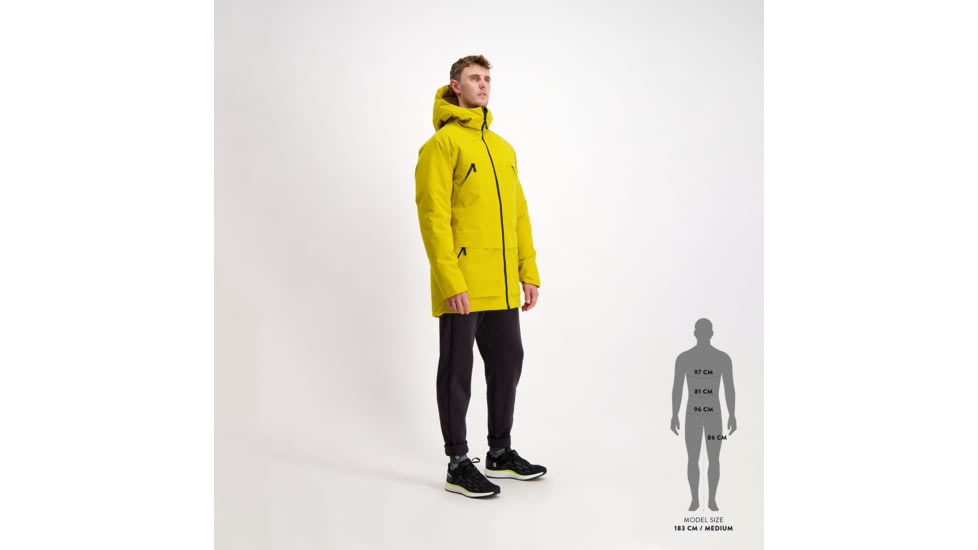SCOTT Tech Parka Jacket - Mens, Mellow Yellow, Extra Large, 4001147331012