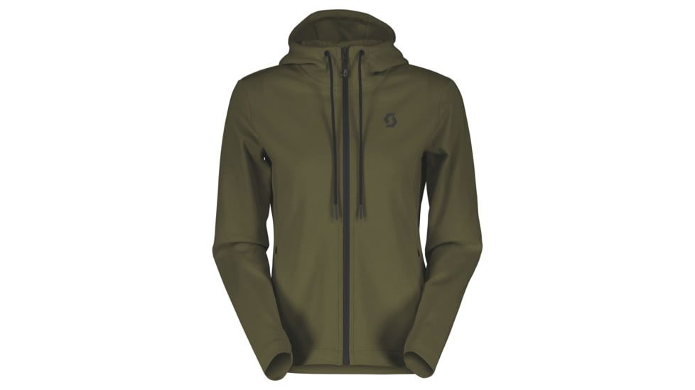 SCOTT Tech Zip Hoody - Womens, Fir Green, Small, 4032917340008