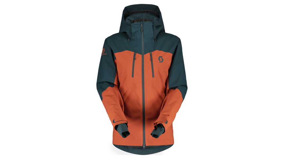 SCOTT Ultimate DRX Jacket - Womens, Earth Red/Aruba Green, Medium, 2918687369008