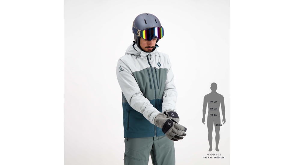SCOTT Ultimate Dryo Jacket - Mens, Light Grey/Grey Green, Extra Large, 2837567393009