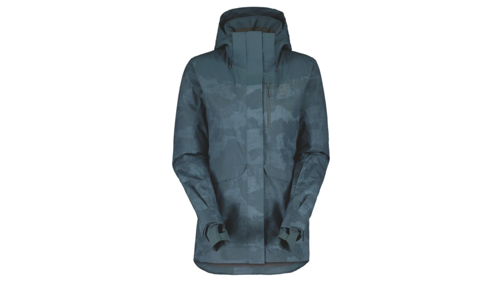 SCOTT Ultimate Dryo Plus Jacket - Womens, Aruba Green Print, Medium, 2918707363008