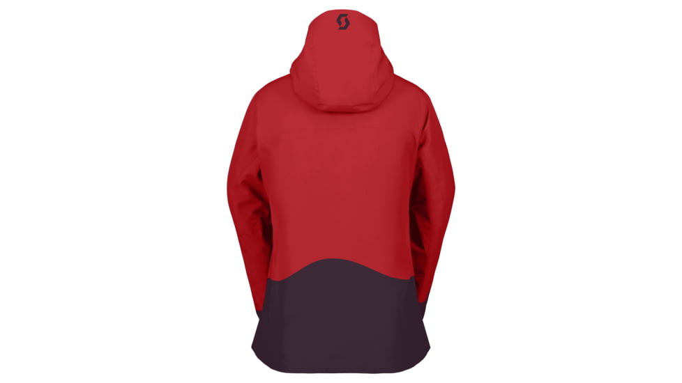 SCOTT Ultimate Dryo Ripstop Jacket - Womens, Power Red/Rich Purple, Medium, 4199057867010