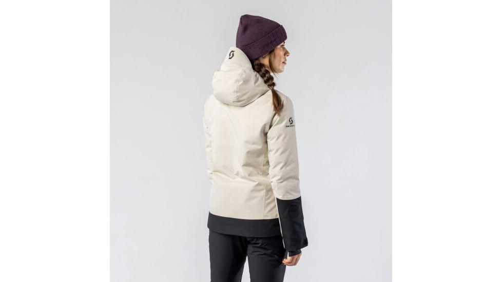 SCOTT Ultimate Dryo Tech Jacket - Womens, Dust White/Black, Large, 4199047681012