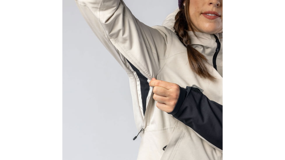 SCOTT Ultimate Dryo Tech Jacket - Womens, Dust White/Black, Large, 4199047681012