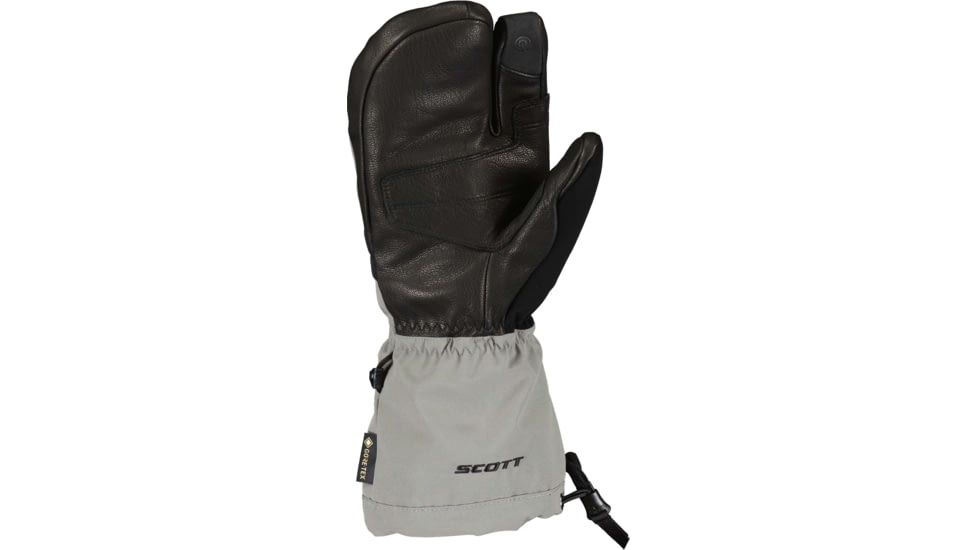 SCOTT Ultimate Premium GTX Mitten, Light Grey/Black, Large, 2918981288010