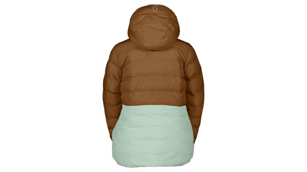 SCOTT Ultimate Warm Jacket - Womens, Bread Brown/Fresh Green, Small, 4199067872008