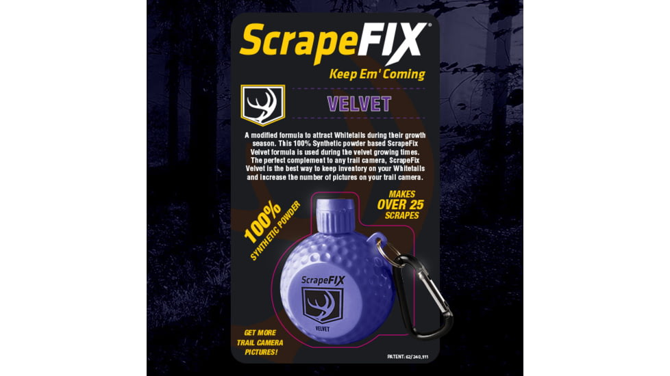 ScrapeFix Velvet Attractant Powder, Purple, SF-VELVET