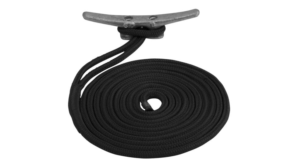 Sea-Dog Double Braided Nylon Dock Line - 5/8in x 30ft - Black, 302116030BK-1