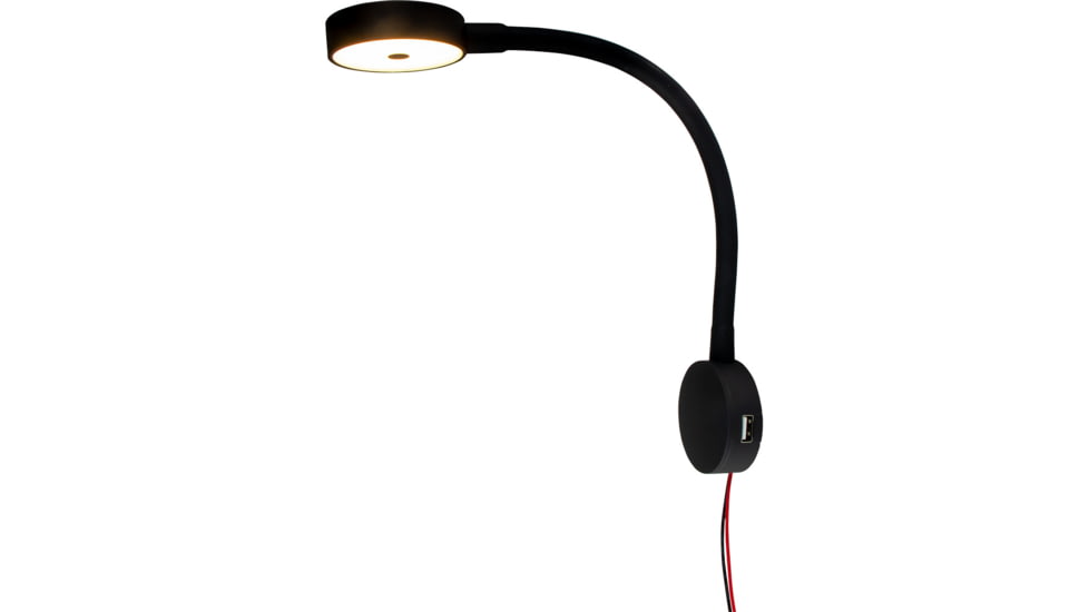 Sea-Dog LED Flex Neck Day/Night Light w/USB Socket, Red/White, 404939-3