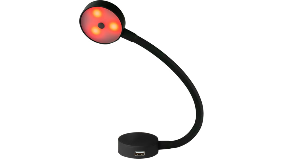 Sea-Dog LED Flex Neck Day/Night Light w/USB Socket, Red/White, 404939-3