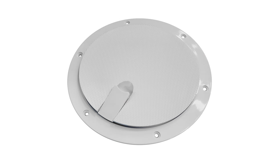 Sea-Dog Pop-Out Textured Deck Plate - White - 6" 77448