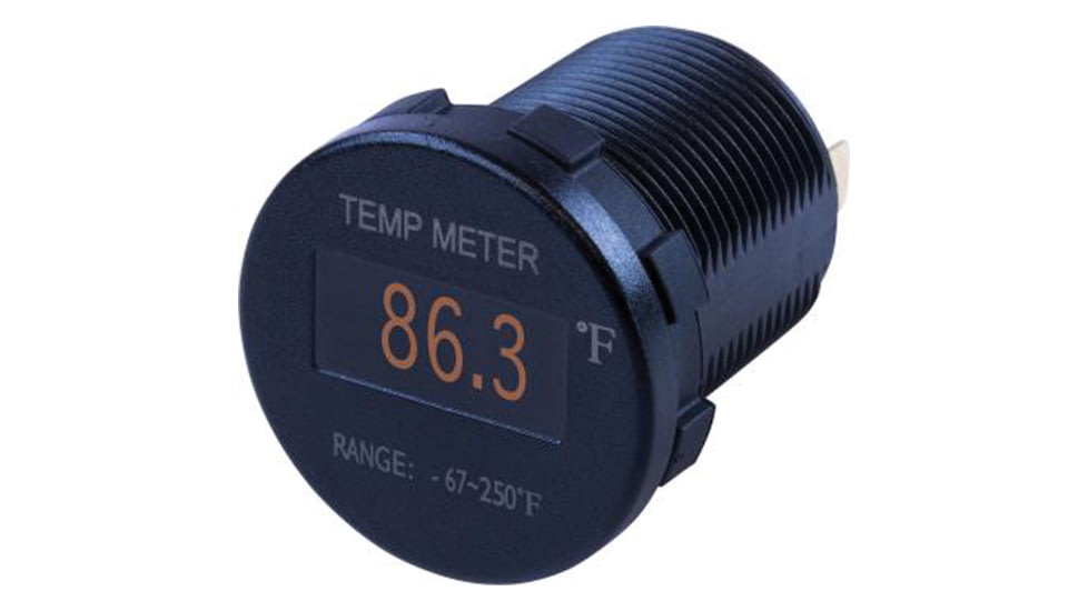 Sea-Dog Sea Dog Round Organic LED Temperature Meter, 6ft, 421610