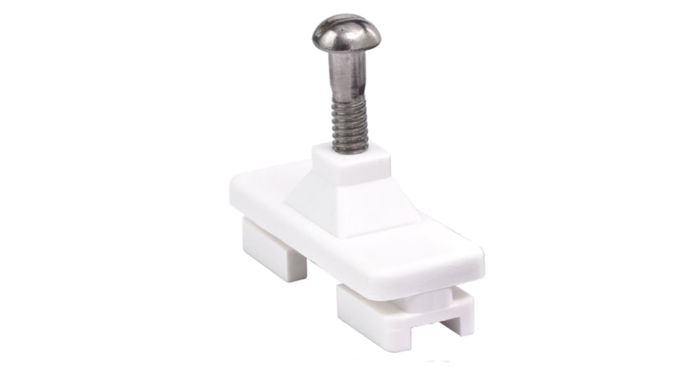 Sea-Dog Side Mount Slide Track Mount Hinge Fitting - 0.850 Track, White, 273261-1