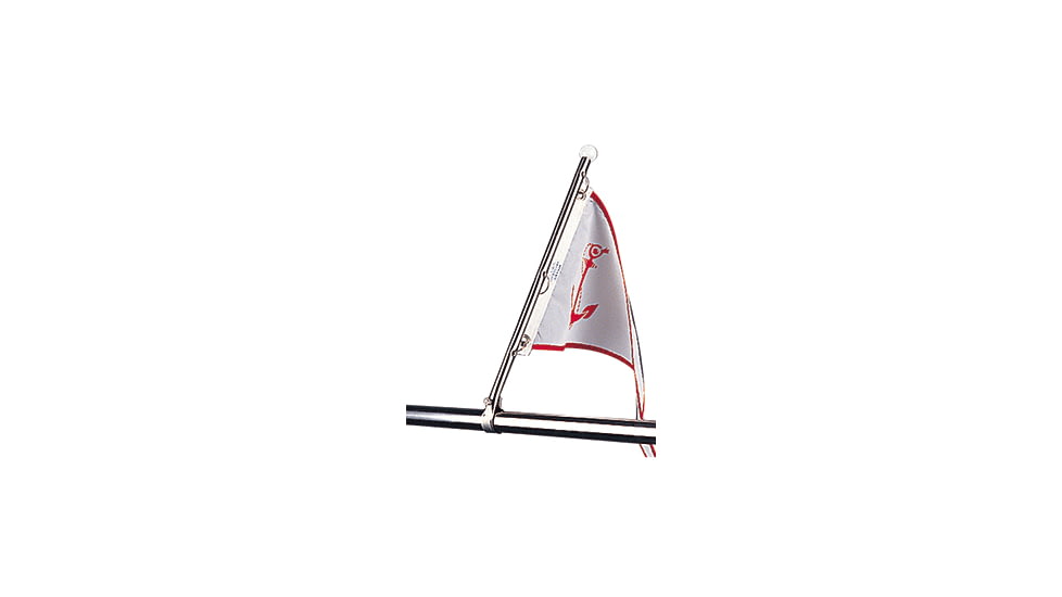Sea-Dog Steel Pulpit Flagpole Stainless, 328115-1