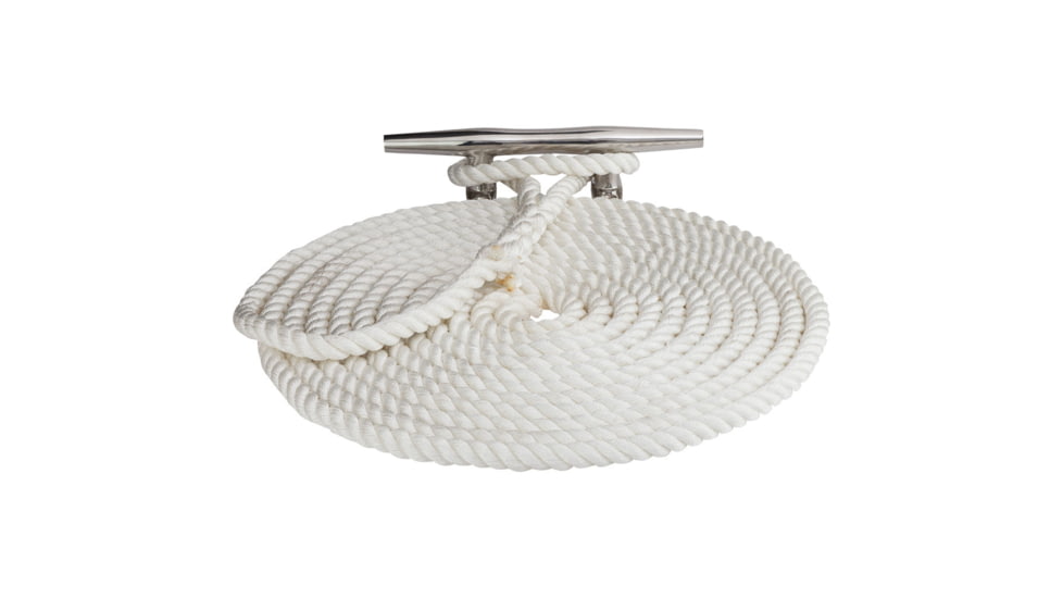 Sea-Dog Twisted Nylon Dock Line - 1/2" x 15' - White 77234