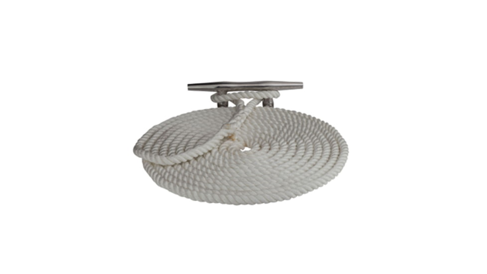 Sea-Dog Twisted Nylon Dock Line - 1/2in x 25ft, White, 301112025WH-1