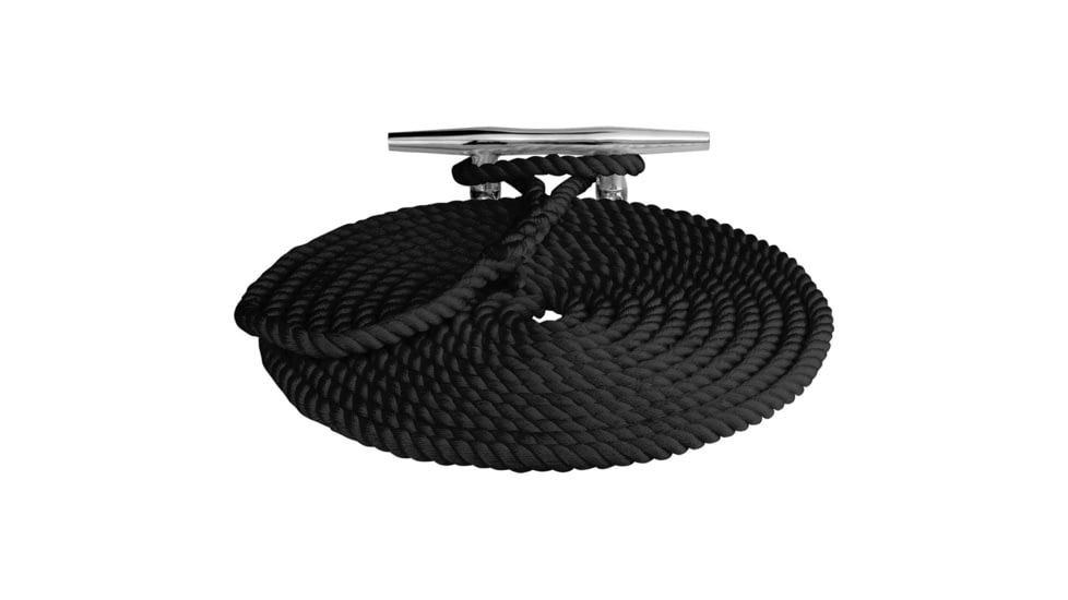 Sea-Dog Twisted Nylon Dock Line - 3/4" x 35' - Black 77251