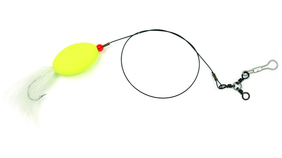 Sea Striker Bluefish Rig 7/0 Bucktail Hook, Yellow 2" Oval Float, Packaged, FBS3D-YWB