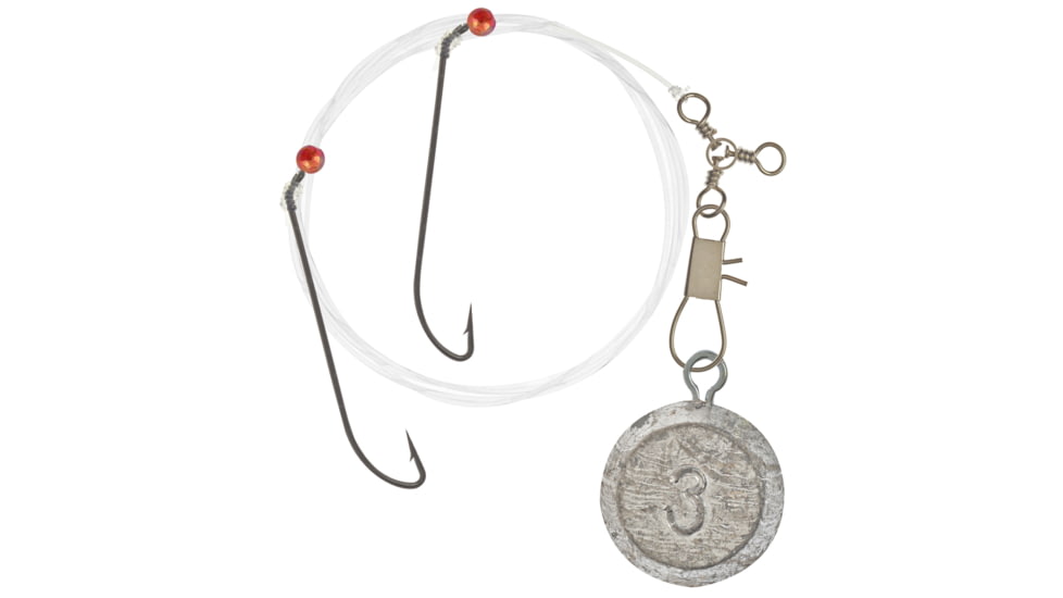 Sea Striker Flounder Flounder Rig 40lb mono 3oz weight #9 hook, SSFF32403OZ-9