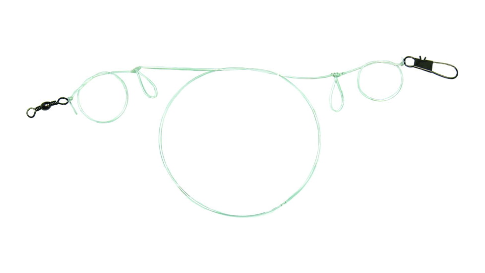 Sea Striker Heavy-Duty Mono Bottom Rig, for Snelled Hooks 2-Drop 2Pk, 30-2