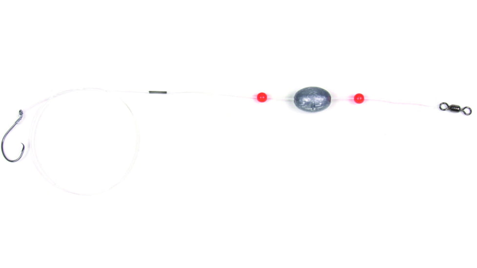 Sea Striker Mono Ready Rig 1/0 Circle Hook, 17&quot; 40 Lb Mono 2oz Egg Sinker, 2Pk, MCRR2
