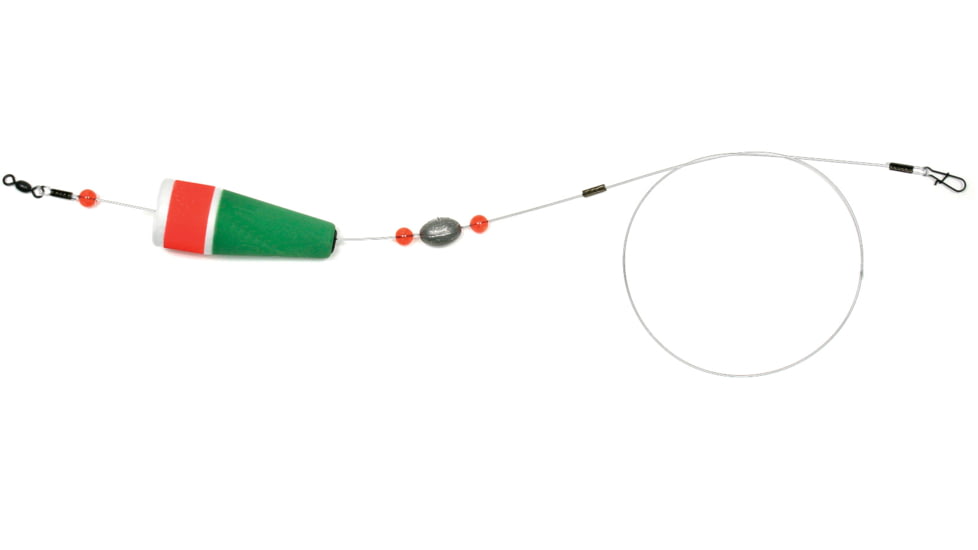 Sea Striker Popping Float 3/4 oz Rattle Rig, 4in Float, 3/4 oz 40 Lb Mono, RPC4M