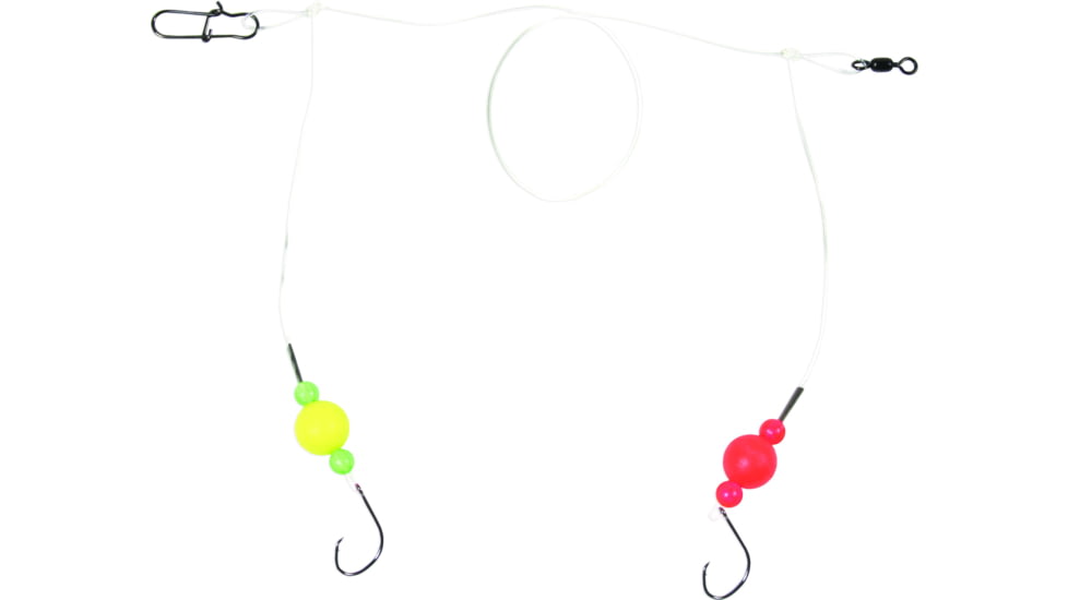 Sea Striker Pro Series Spot/Kingfish/Pompano Circle Hook Rig, #2 Red/Yel Floats w/Fluorocarbon, FC-SKP2