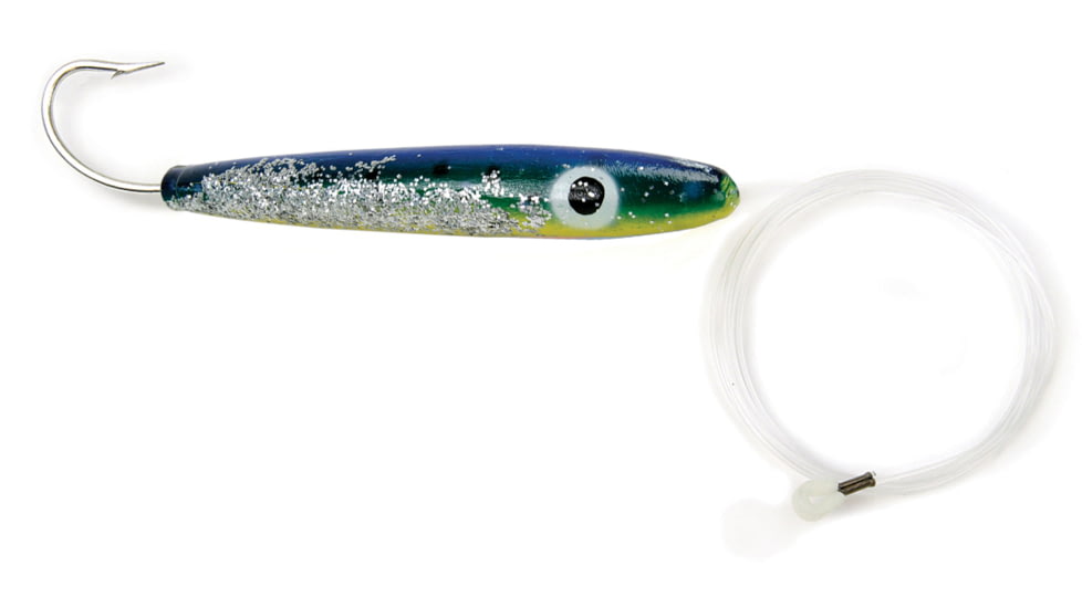 Sea Striker Rigged Cedar Plug 6&quot;, 10/0 Hook, 8 Ft 150 Lb Mono Leader, Dorado, 6431R