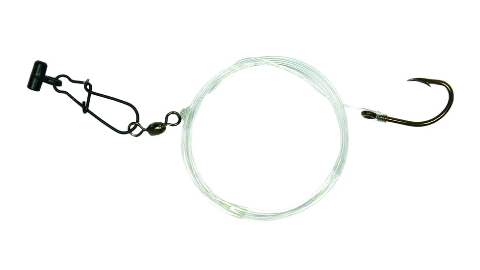 Sea Striker Striped Bass Eel Rig w/Sinker Slide, 6/0 Hook 50 Lb Mono, 357-6/0