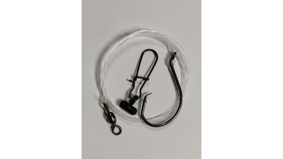 Sea Striker Striped Bass Eel Rig w/Sinker Slide 7/0 Inline Circle Hook 50# mono, 357C-70