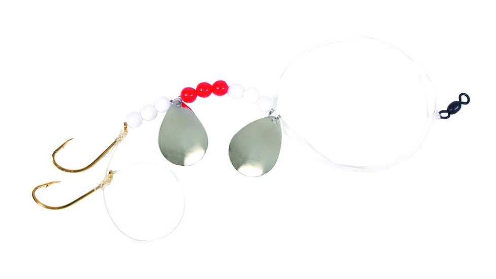 Sea Striker Striper Drift Rig, Two 3/0 Gold Beak Hooks 60lb Mono, Colorado Blades, 32" Overall, ZSBTR2-30G