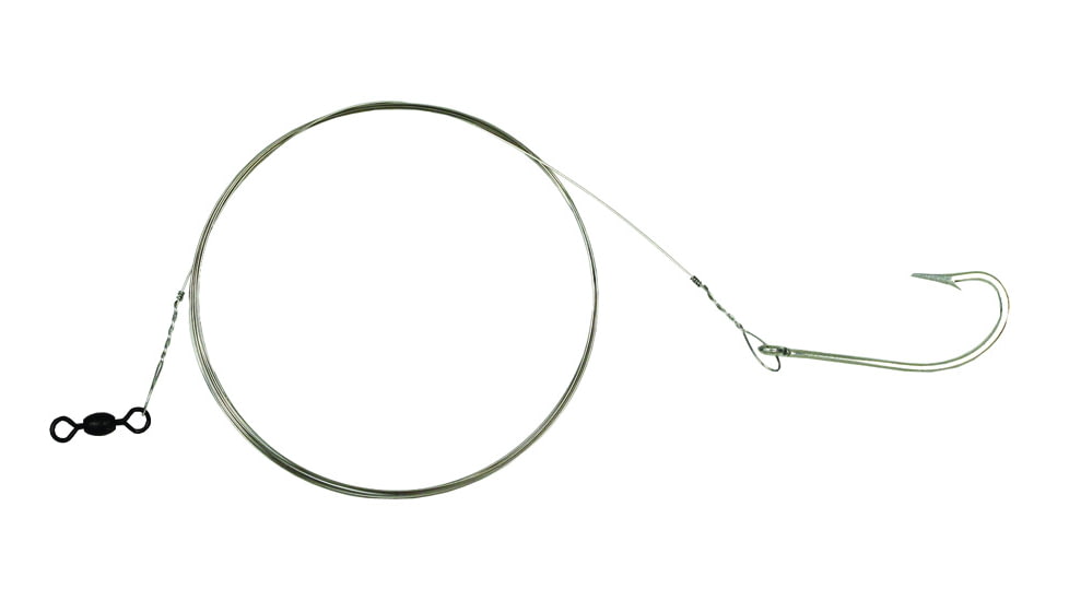 Sea Striker Tarpon Rig, 6' #7 Wire, 3407SS-6/0 Hook, #5 Black Swivel, SSTRW