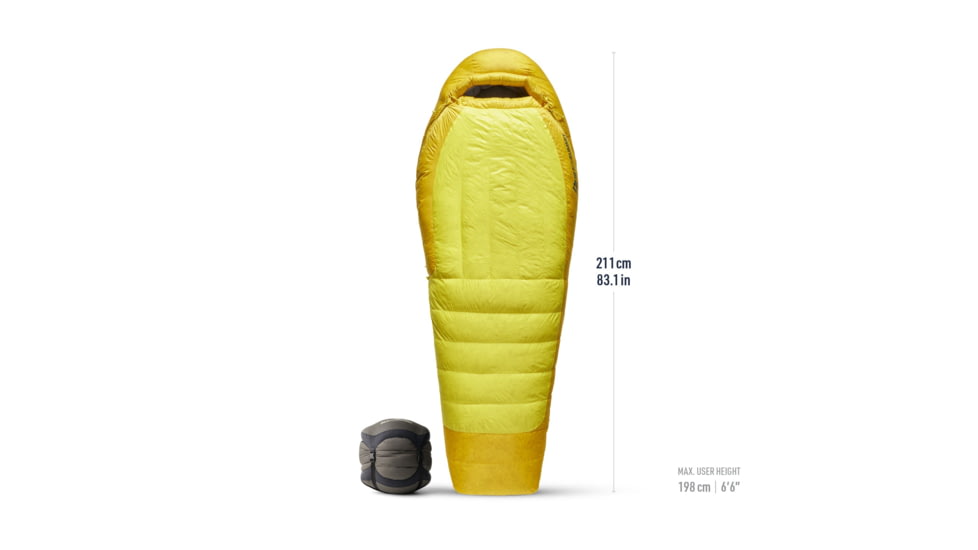 Sea to Summit Alpine Down -20F/-29C Sleeping Bag, Blazing Yellow, Long, S2043